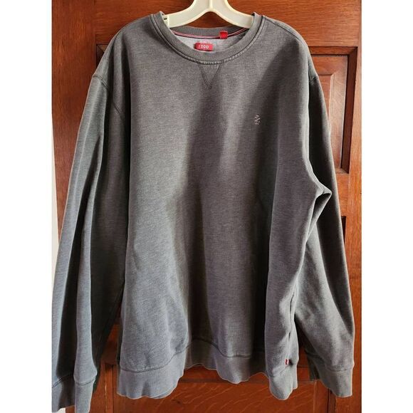 Izod 2XLT dark grey crewneck sweatshirt - Picture 1 of 4
